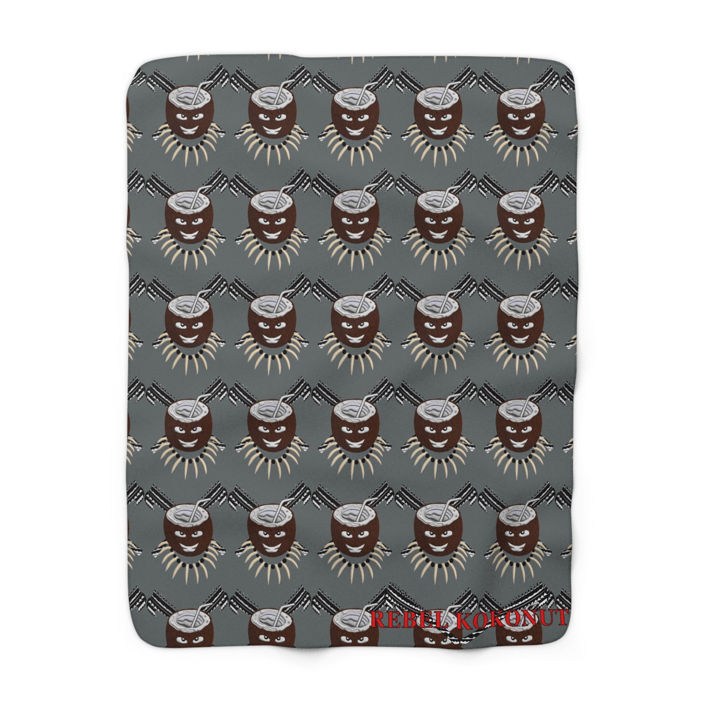 Rebel Kokonut Sherpa Fleece Blanket