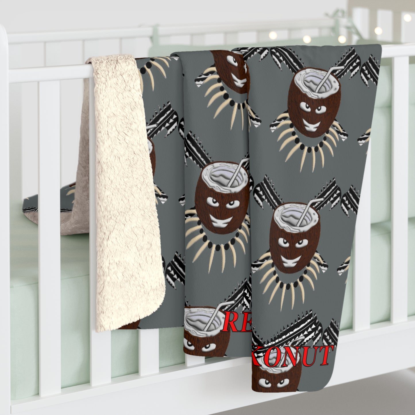 Rebel Kokonut Sherpa Fleece Blanket