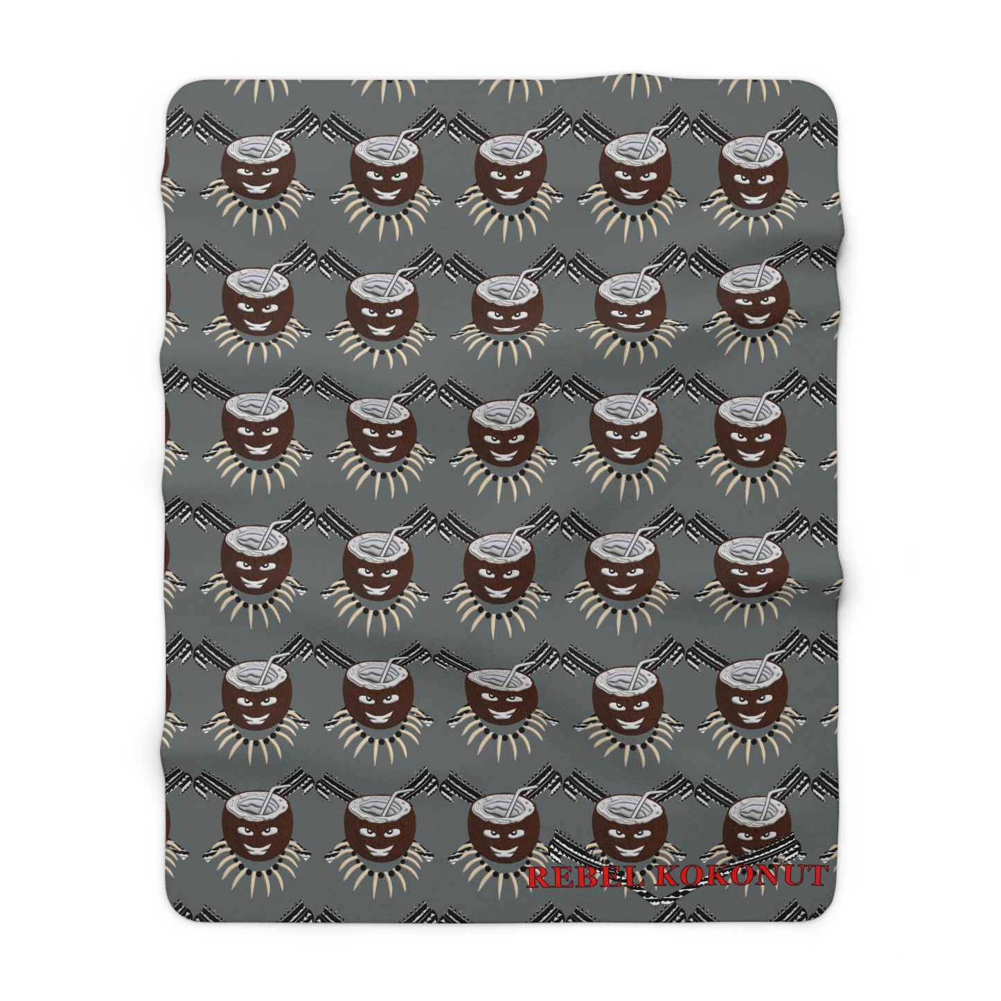 Rebel Kokonut Sherpa Fleece Blanket