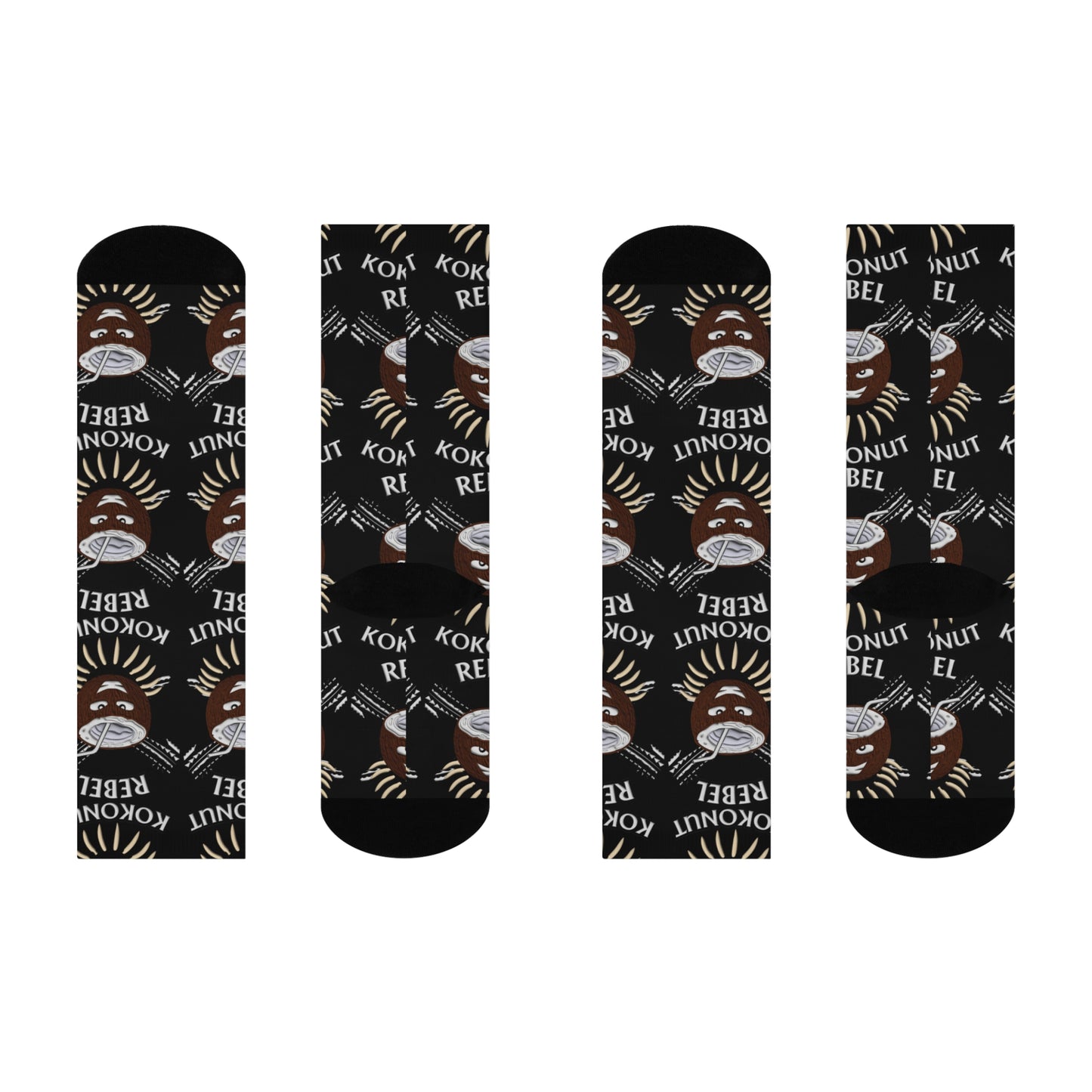 Rebel Kokonut Cushioned Crew Socks