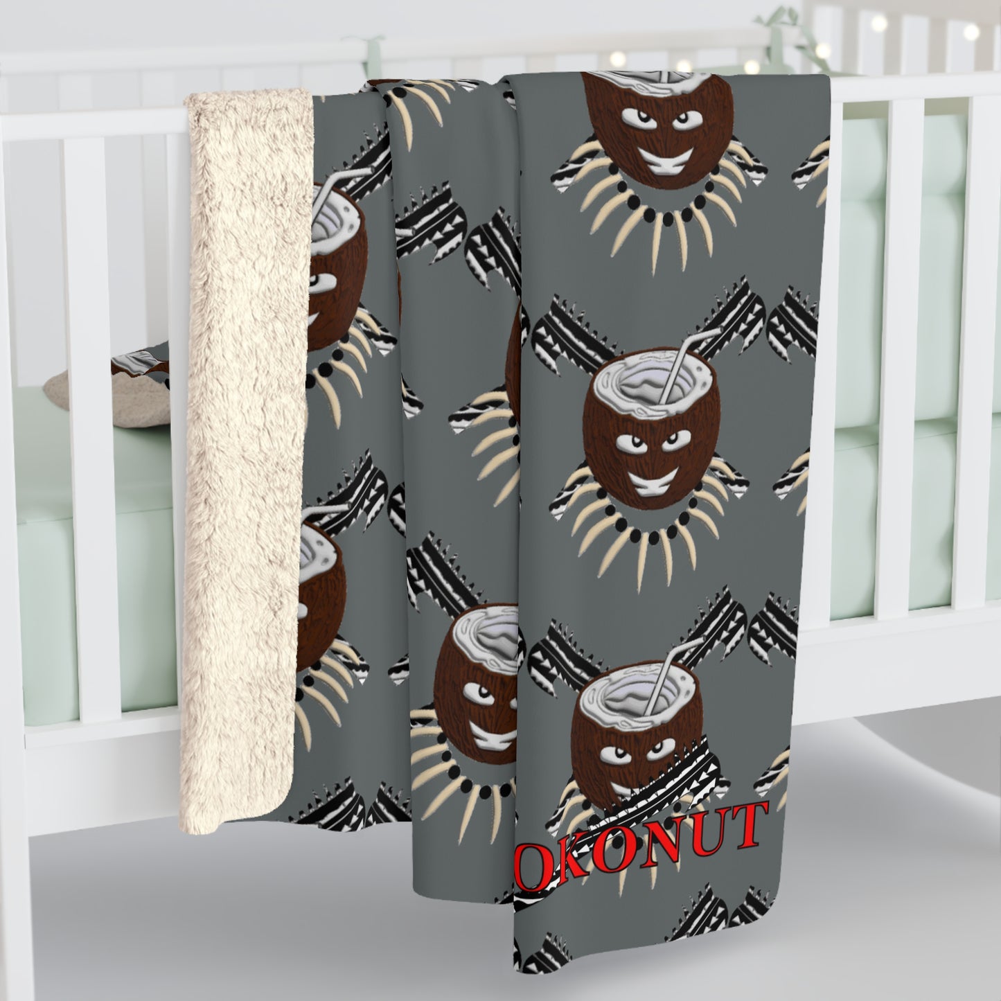 Rebel Kokonut Sherpa Fleece Blanket