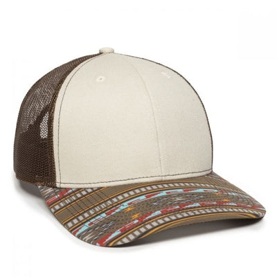 Overtime Hours w/Flag Leather Patch Hat