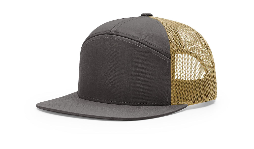 Overtime Hours w/Flag Leather Patch Hat