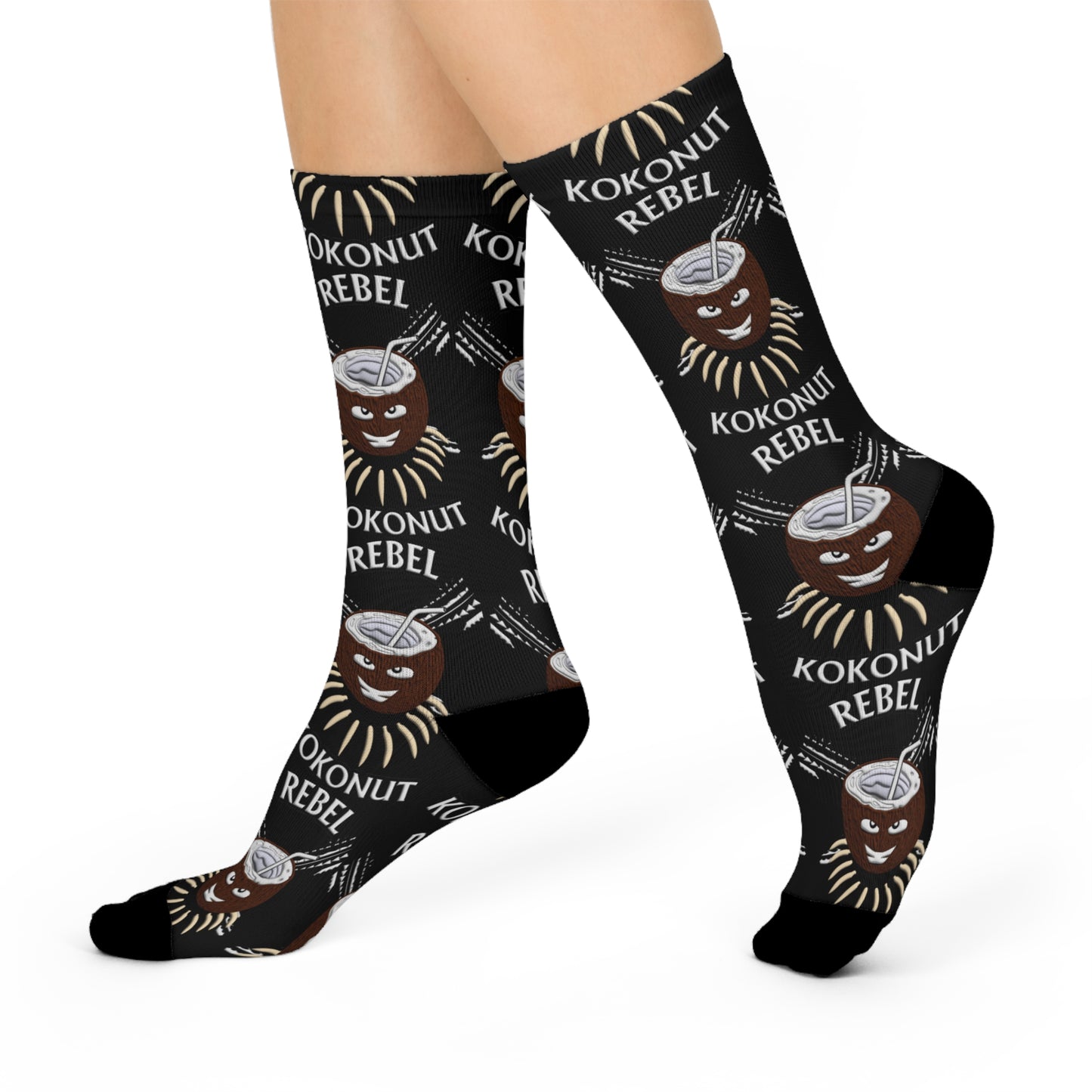 Rebel Kokonut Cushioned Crew Socks