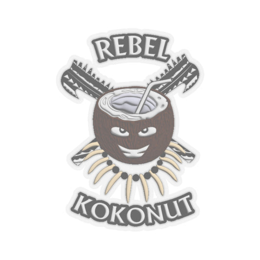 Rebel Kokonut Kiss-Cut Stickers