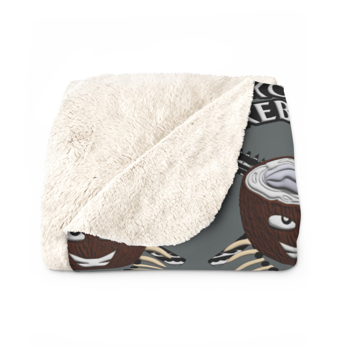 Rebel Kokonut Sherpa Fleece Blanket