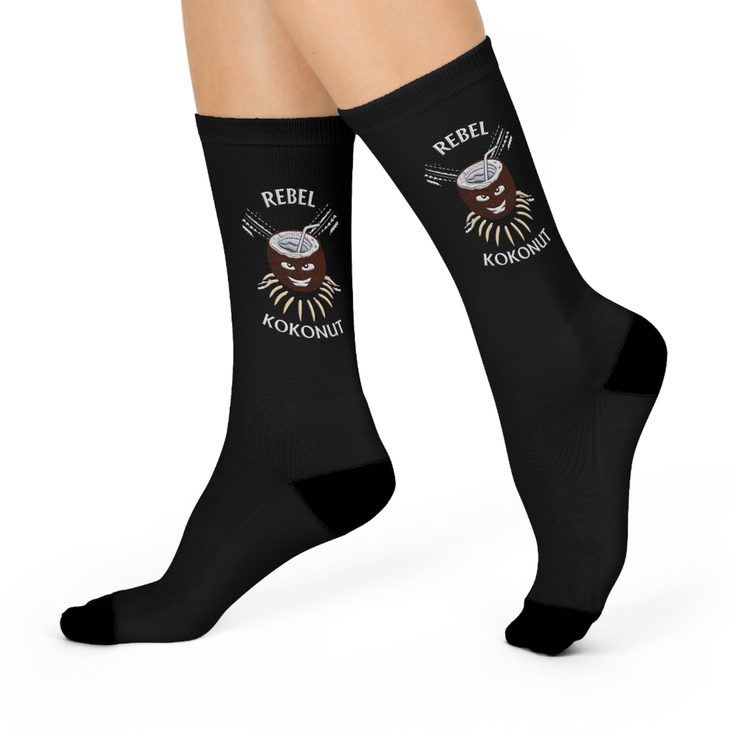 Rebel Kokonut Cushioned Crew Socks