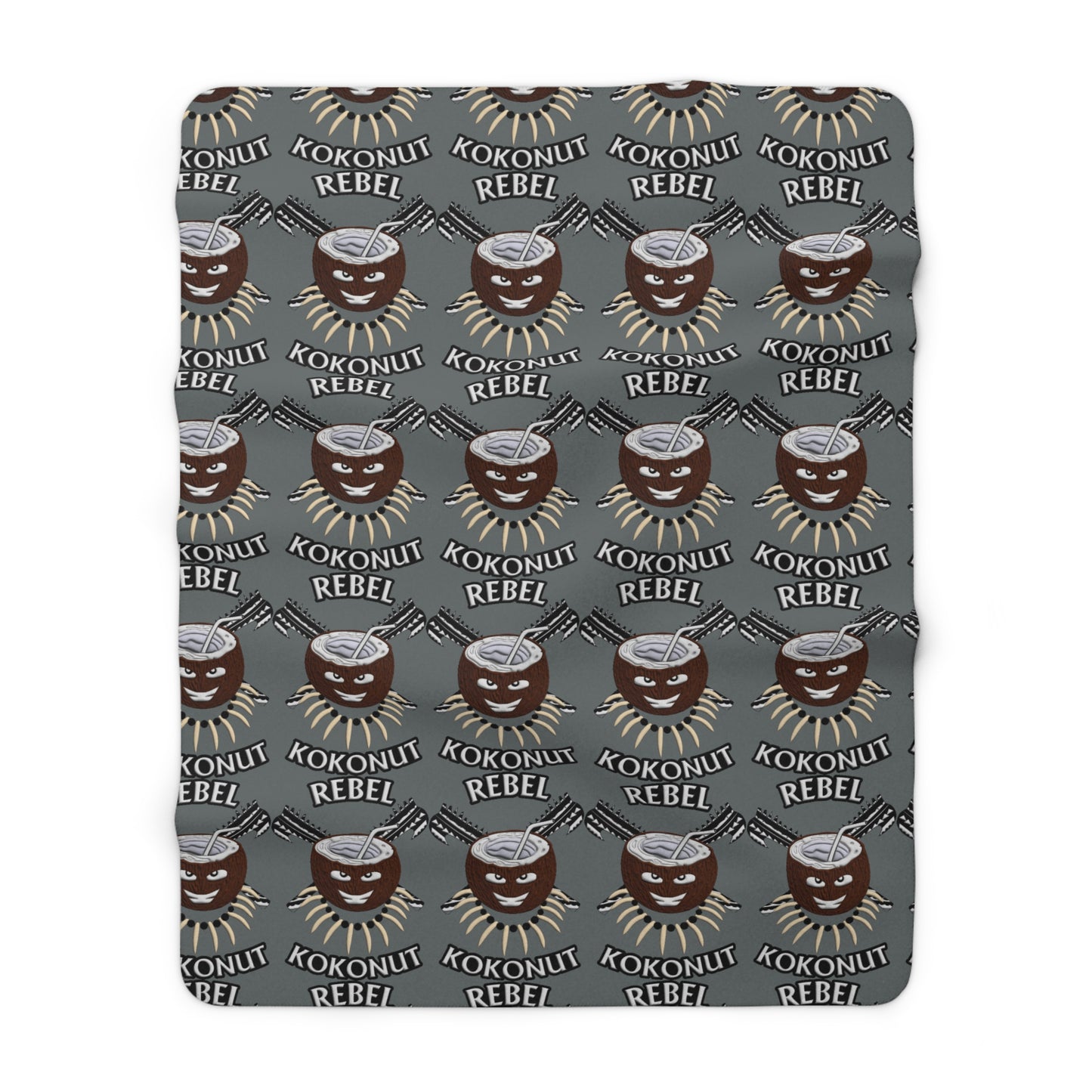 Rebel Kokonut Sherpa Fleece Blanket