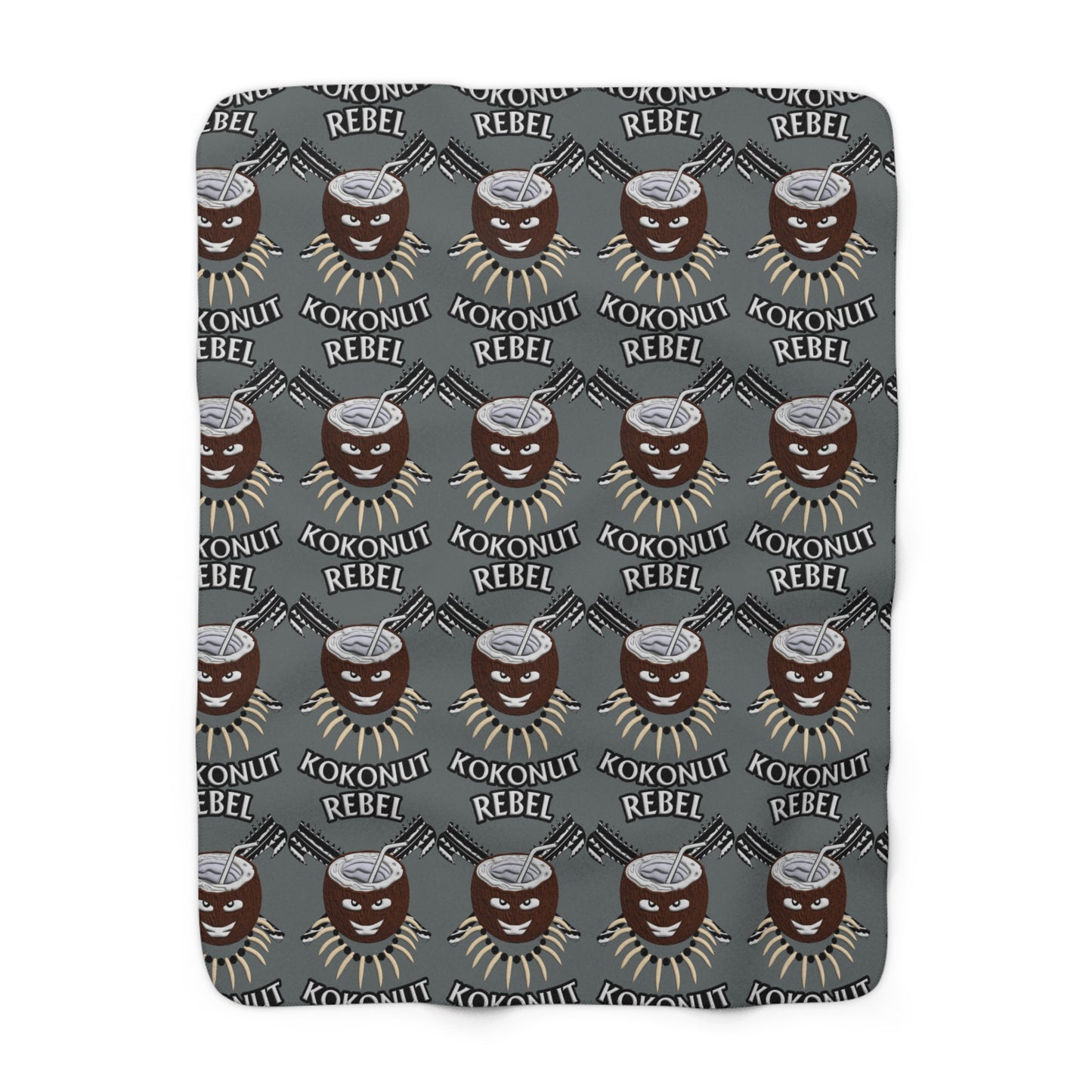 Rebel Kokonut Sherpa Fleece Blanket